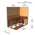 4 x 7 Indoor Sauna 