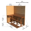 4 x 7 Indoor Sauna 