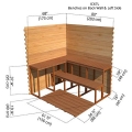 6 x 7 Indoor Sauna 